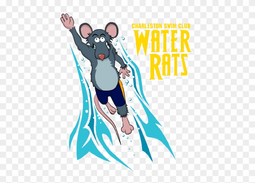 Team Charleston Competes Annually In The Tricounty - Swimming Rat Clip Art #1706429