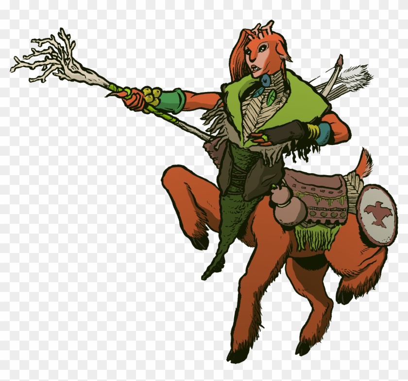 "centaur" Druid - Cartoon #1706460