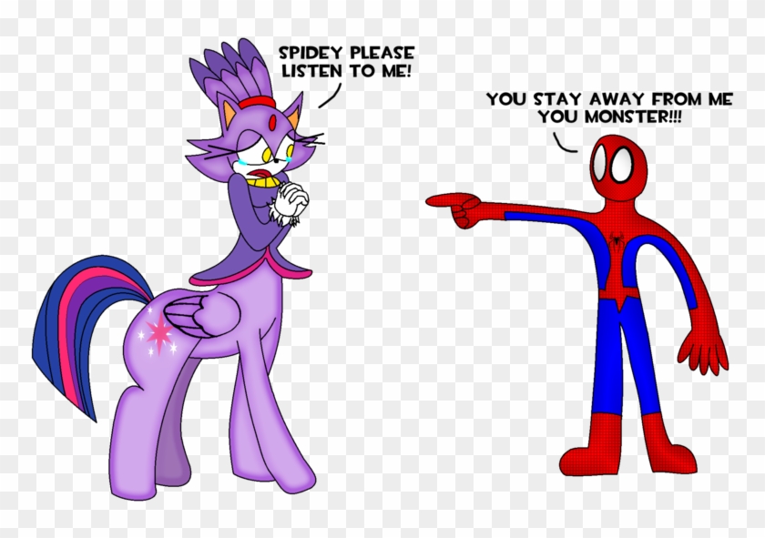 Erichgrooms3, Blaze The Cat, Centaur, Pegataur, Ponytaur, - Spiderman And Blaze The Cat #1706535