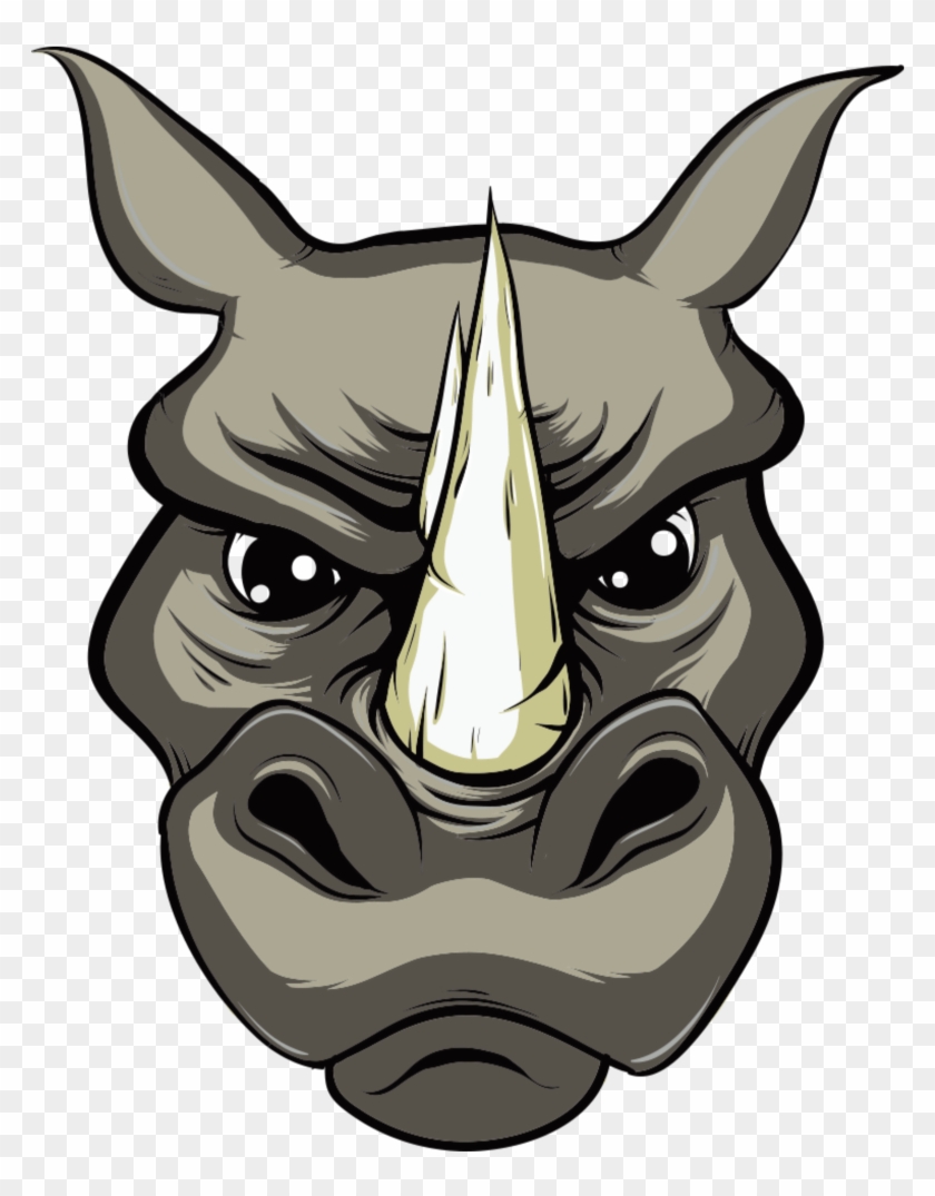 #mq #rhino #head #horn #animal #animals - Rhino Head Cartoon #1706614