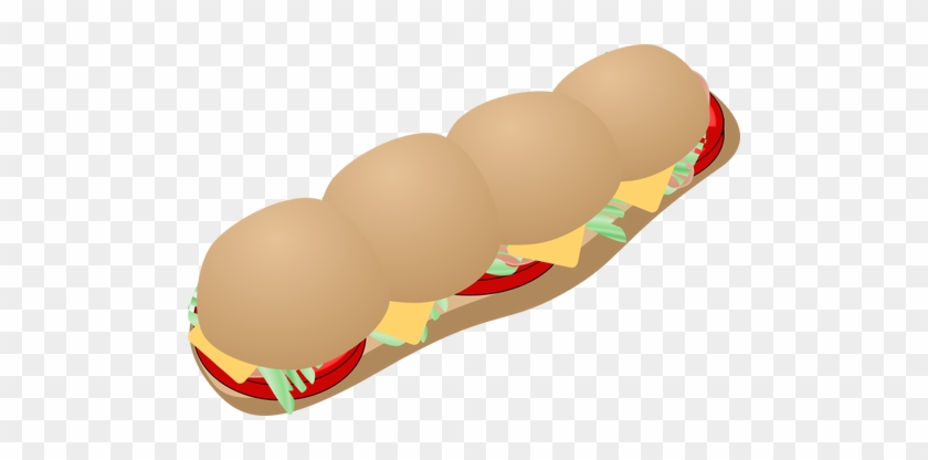 Vector Clip Art Of Subway Sandwich - Sandwich Clip Art #1706713