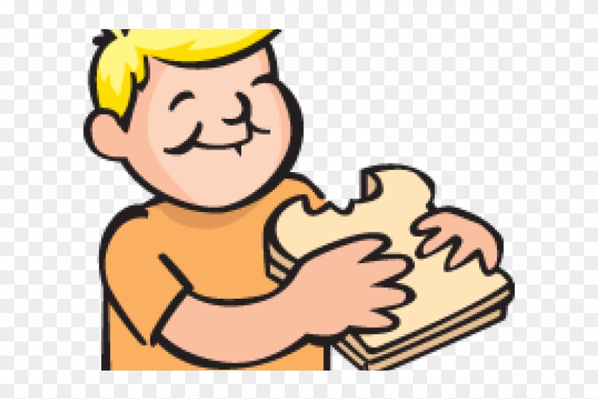 Peanut Clipart Jelly Sandwich - Eat Lunch Clipart #1706714