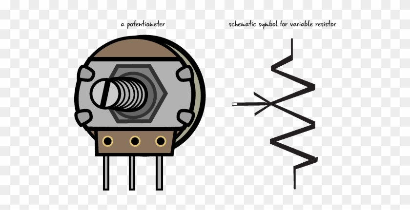 A Potentiometer Has 3 Pins - Circle #1706749