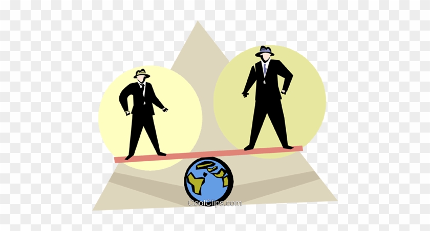 Two Men On A Teeter Totter Royalty Free Vector Clip - Meaning Of International Company #1706967