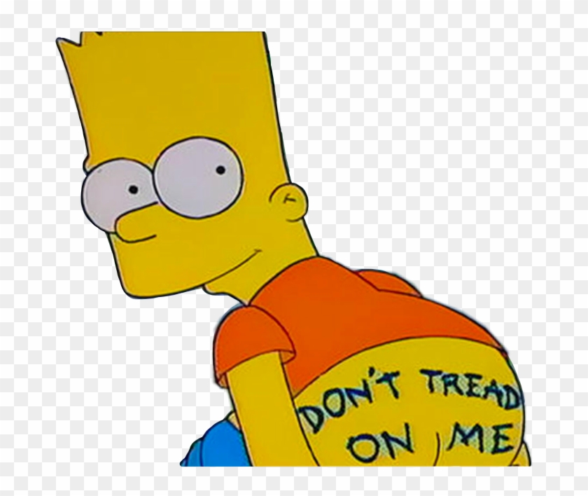 Simpson Simpsons Thesimpsons Bart Bartsimpson Dont - Don T Tread On Me #1707092