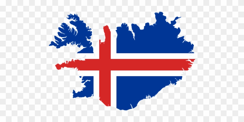 Iceland Flag Map #1707176