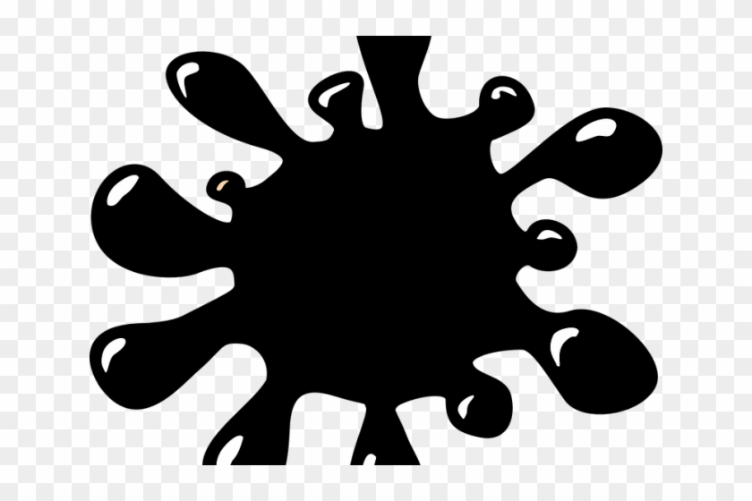 Liquid Clipart Splat - Black Paint Splatter Clip Art #1707314