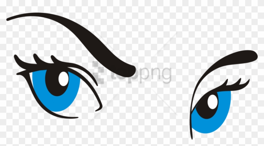 Free Png Download Cartoon Eye With Eyebrow Png Images - Eye Brow Cartoon #1707476