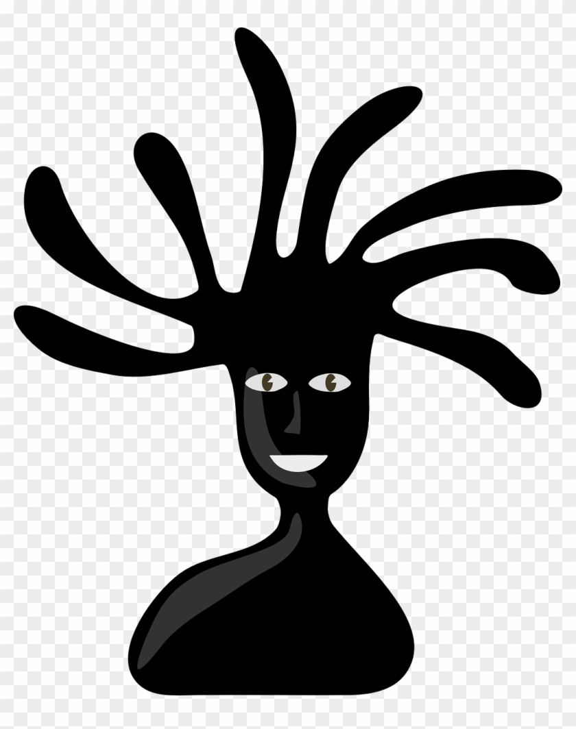 Hippie Black Boy - Black Boy With Waves Clip Art #1707500