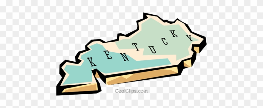 Kentucky State Map Royalty Free Vector Clip Art Illustration - Diagram #1707507