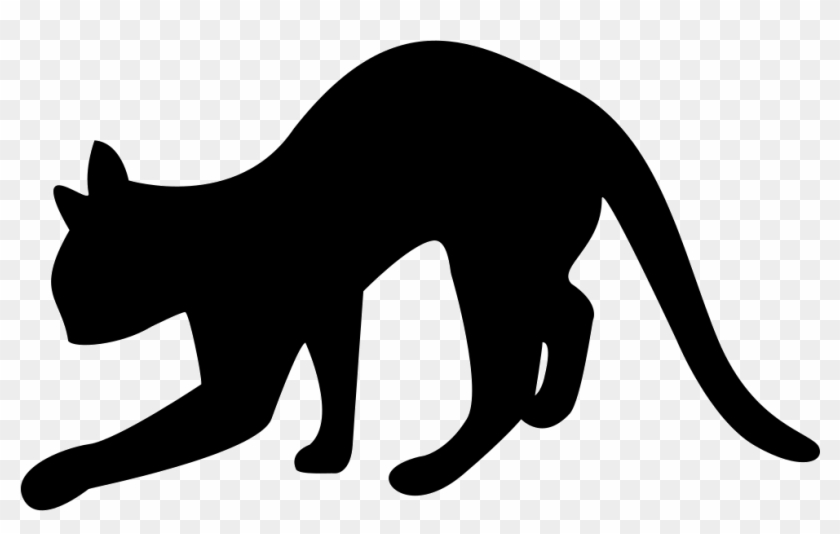 Black Cat Silhouette Svg Png Icon Free Download - Cat #259581