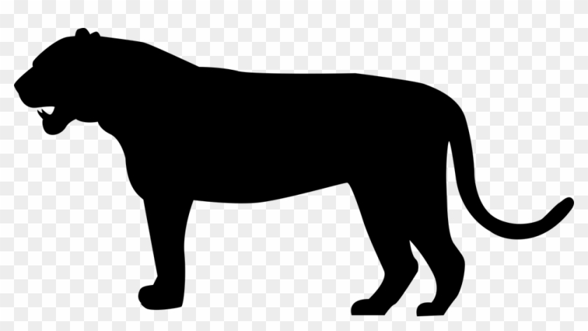 Big Cat Clipart Cat Outline - Siluet Harimau #259582