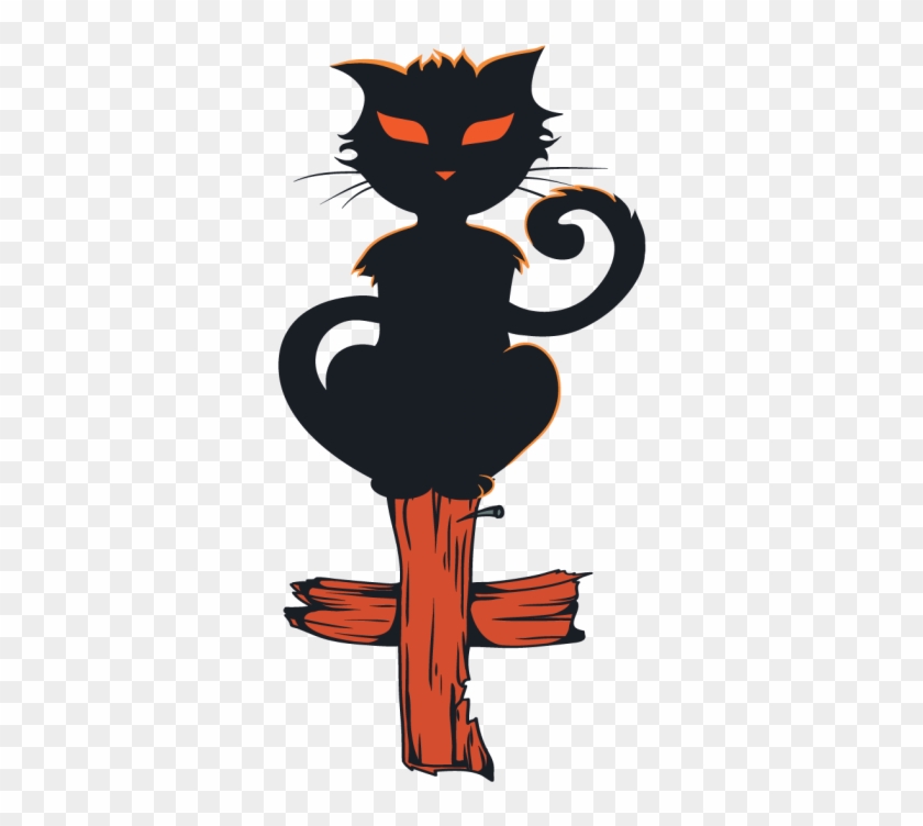 Halloween Cat Pics - Halloweent Tattoo Png Transparent #259585