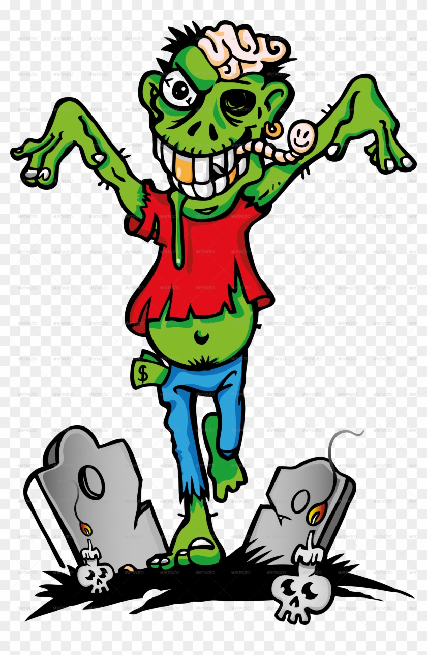 Green Zombie - Zombie Cartoon Stock #259626