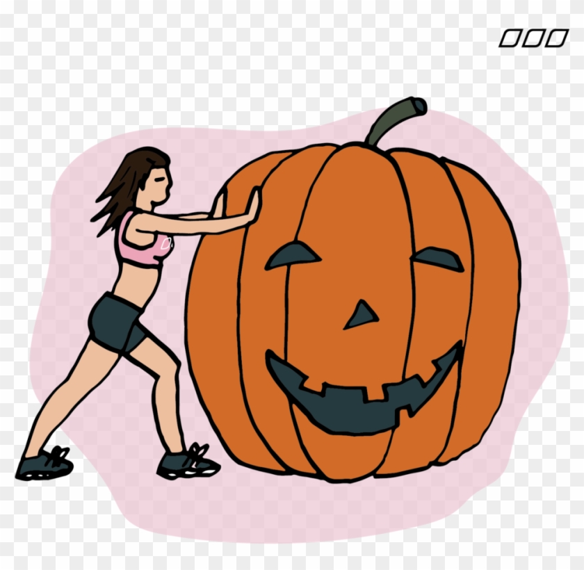 Creepy Calf Stretches - Jack-o'-lantern #259716