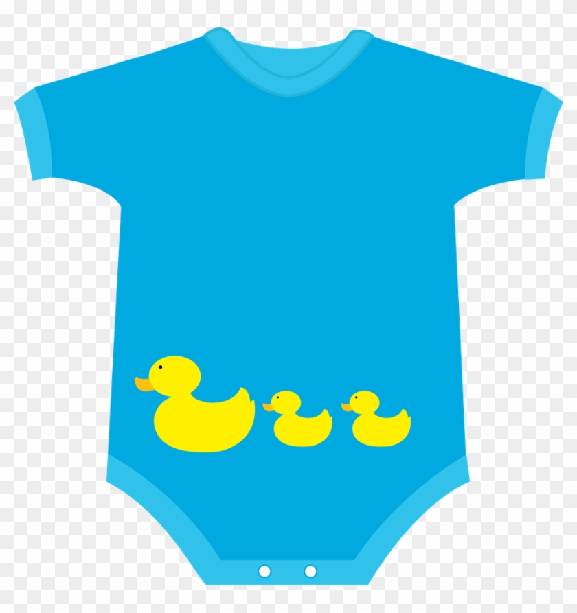 Clip Art - Blue Baby Onesie Clipart #259742