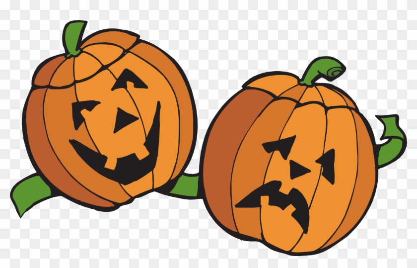 Jack O ' Lantern Pumpkins Clipart - Happy Pumpkin Sad Pumpkin #259778