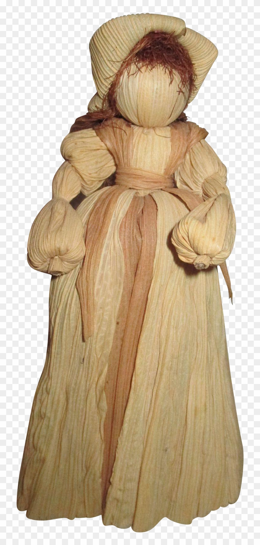 Vintage Corn Husk Doll - Figurine #259971