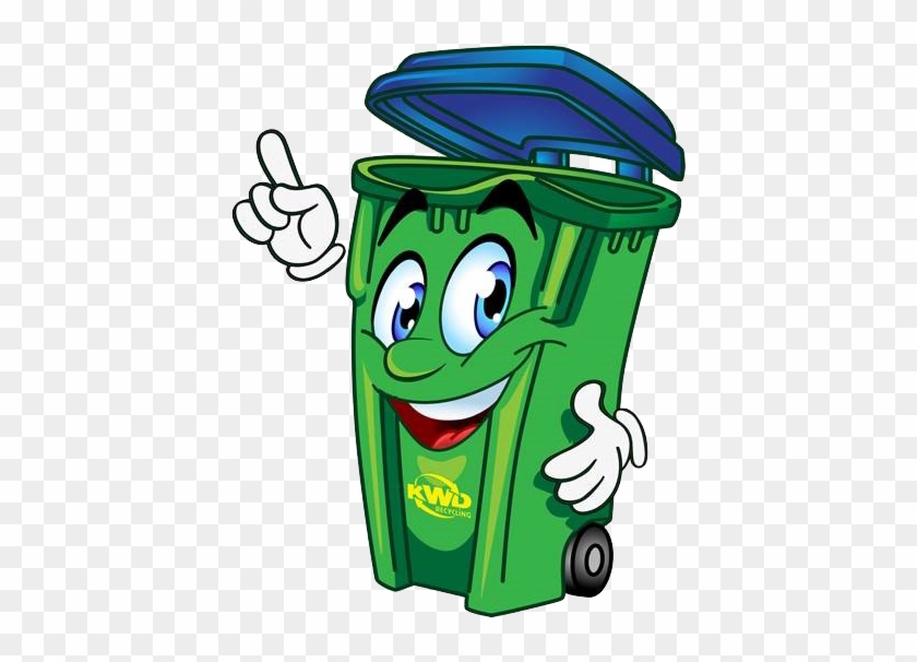 Say Hello To Benny The Recycling Bin - Recycling Bin Character Clipart Png #260049