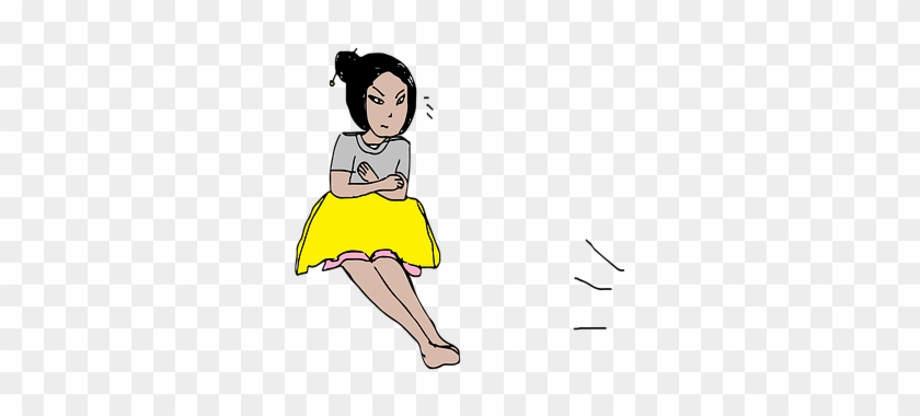 Girl, Character, Watch Tv, Control - Watch Tv Cartoon Pixabay #260106