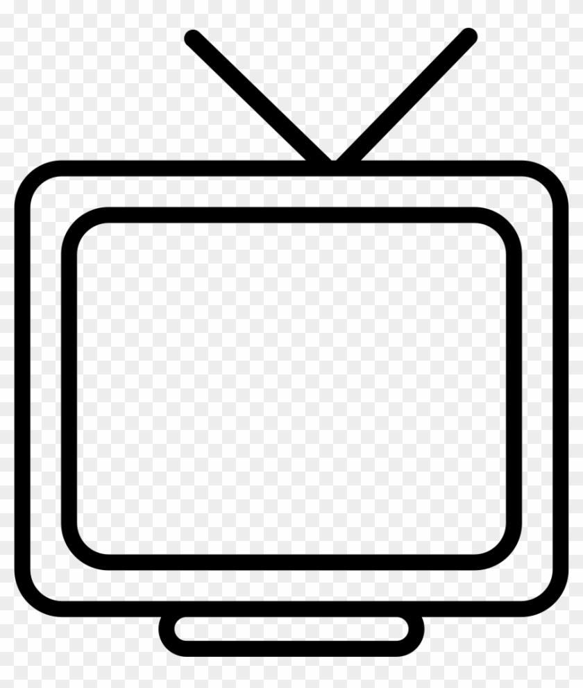 Tv Monitor Outline Comments - Outline Of A Tv #260201