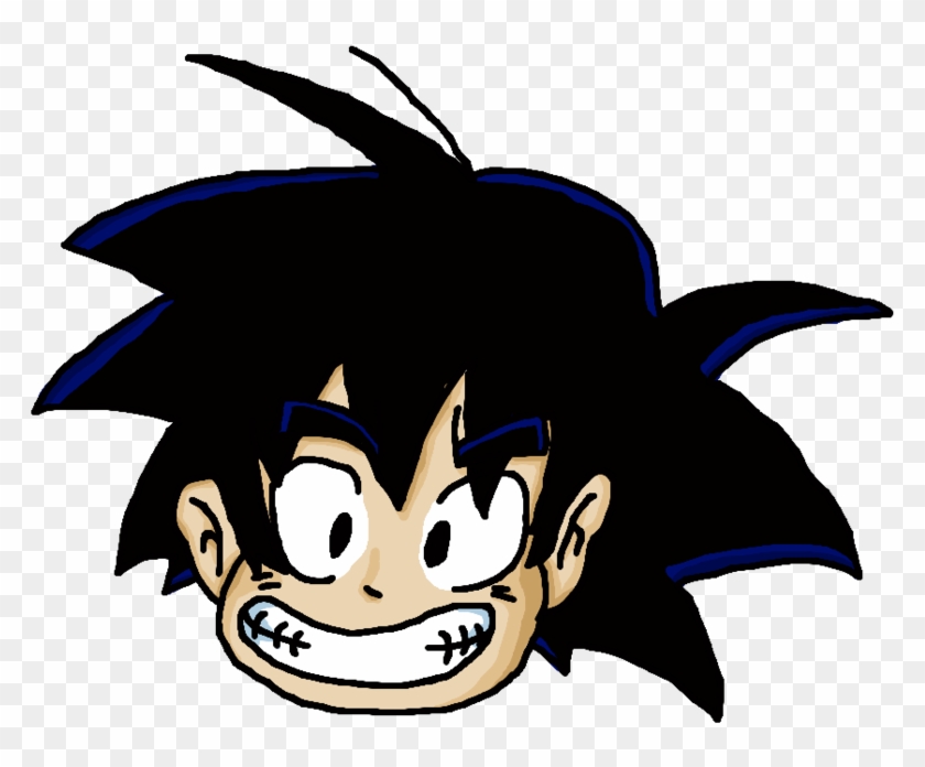 Kid Goku Head By Spizzlelep - Goku Head Png #260272