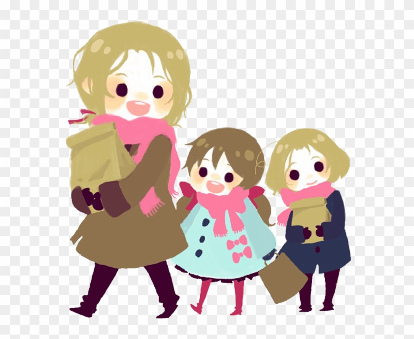 Hetalia Render } French Family 3 By Rendertalia - Manga #260475