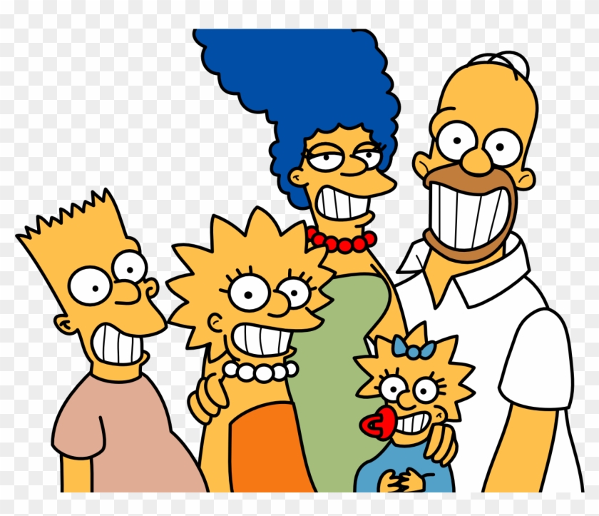 The Simpson Family Classic By Mighty355 The Simpson - Homer Simpson With Family #260649