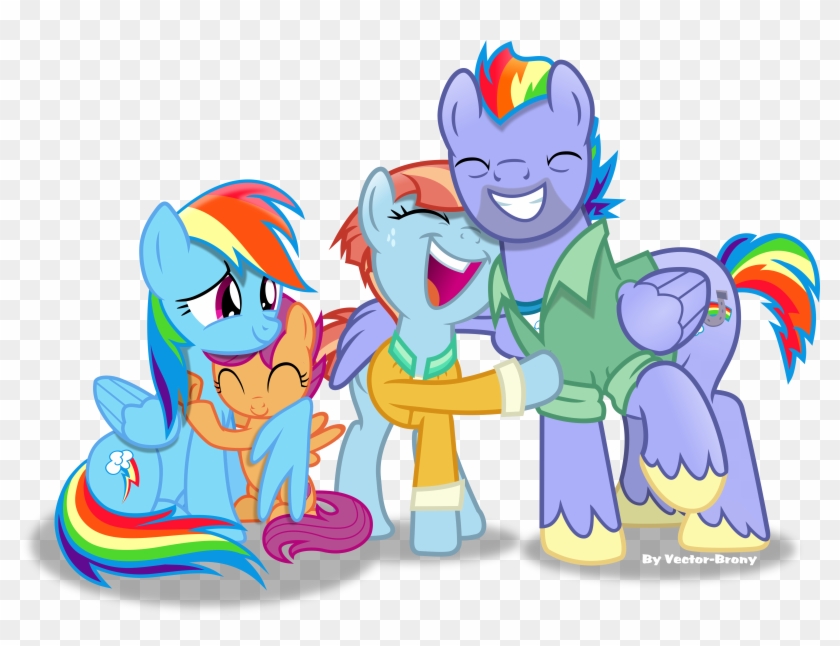 Dashie's Family By Vector-brony - Pony Little My Butter Pear #260662