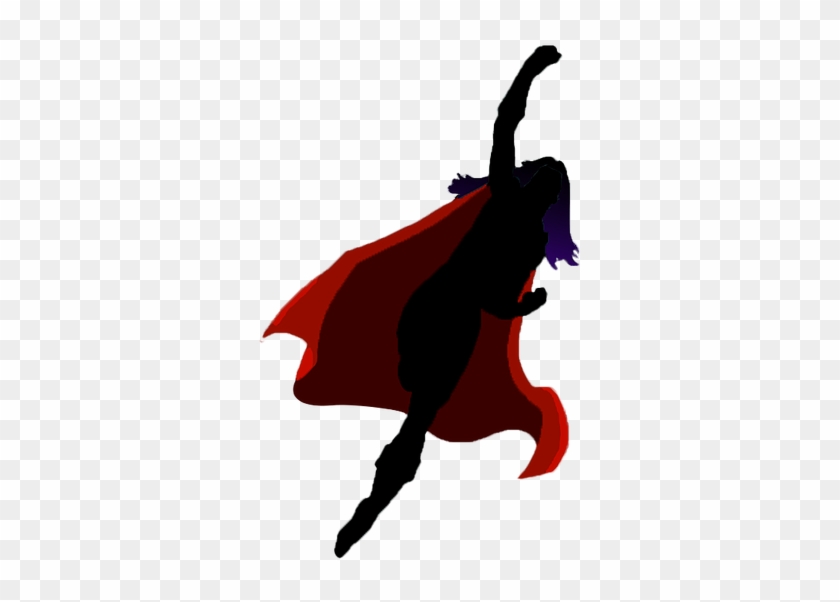 Supergirl Silhouette - Girl Superhero Silhouette Png #260906
