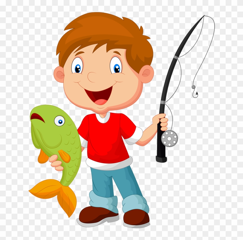 1 [преобразованный] - Cartoon Boy Fishing - Free Transparent PNG Clipart  Images Download