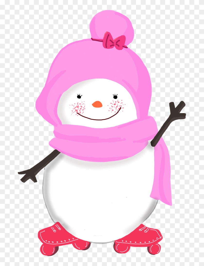 Snowman Snowmen Girl Sister Child Christmas Newyear - Cartoon #260972