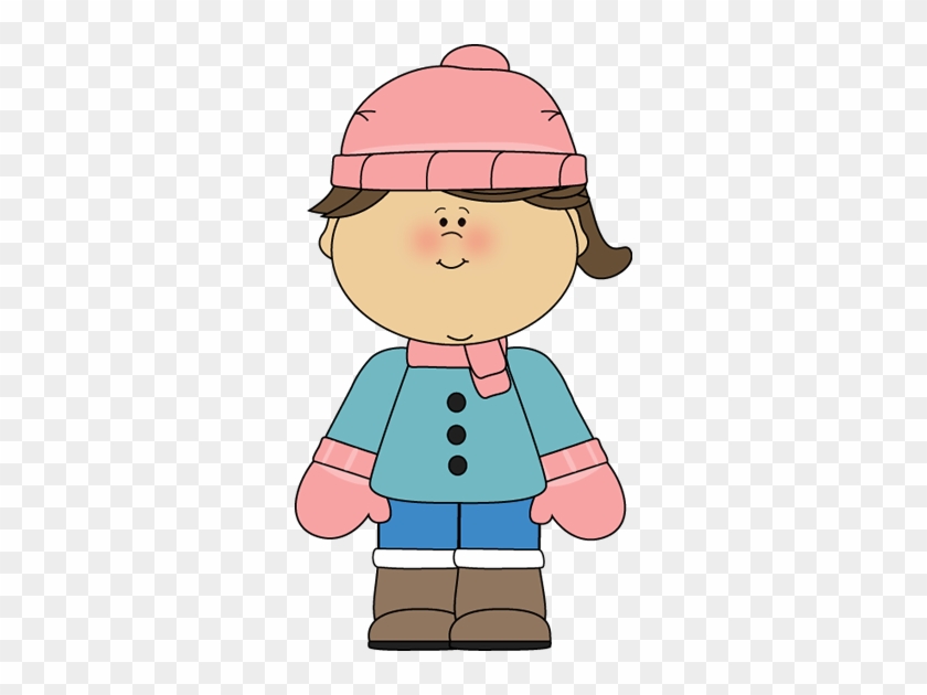 Girls Clip Art - Dress Warm Clip Art #261016