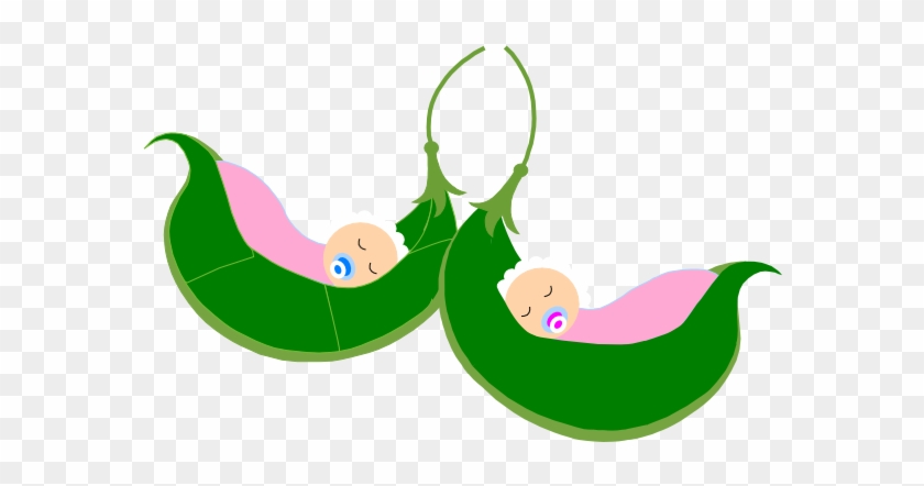 Two Pink Peas In A Pod Clip Art - Two Peas In A Pod Clip Art #261029