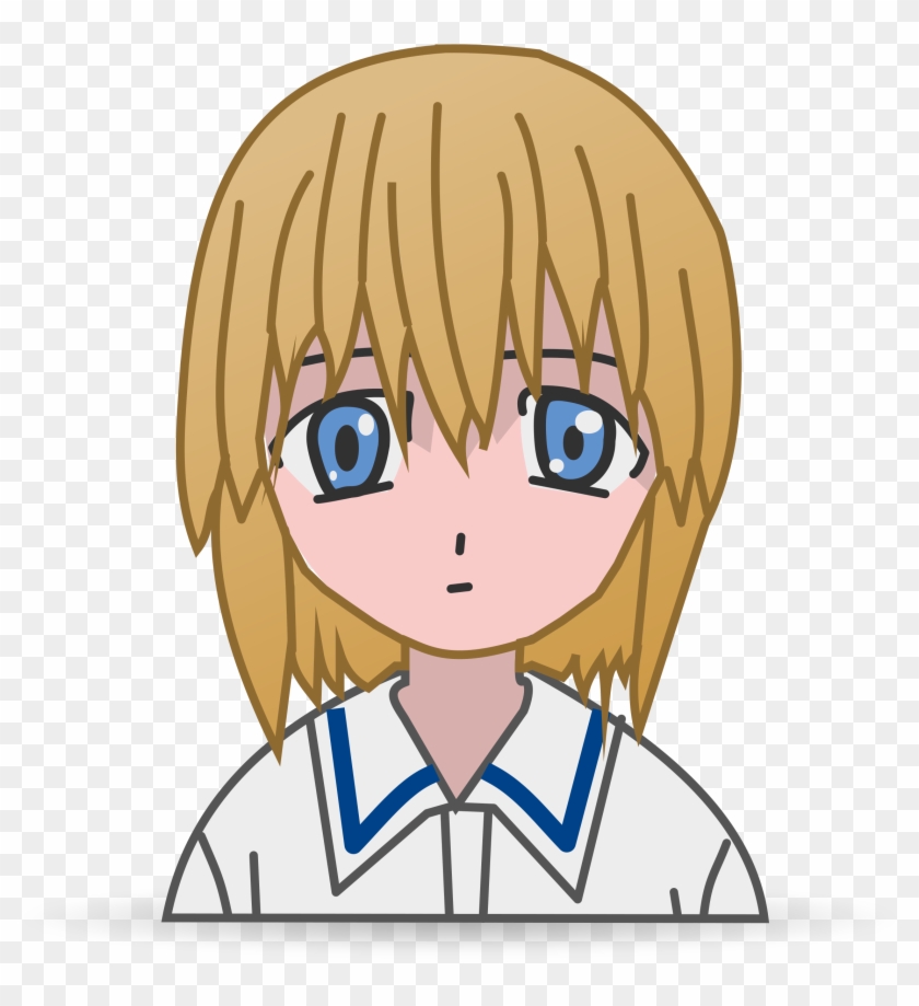 Manga Girl Vector Clipart - Cliparts Manga #261041