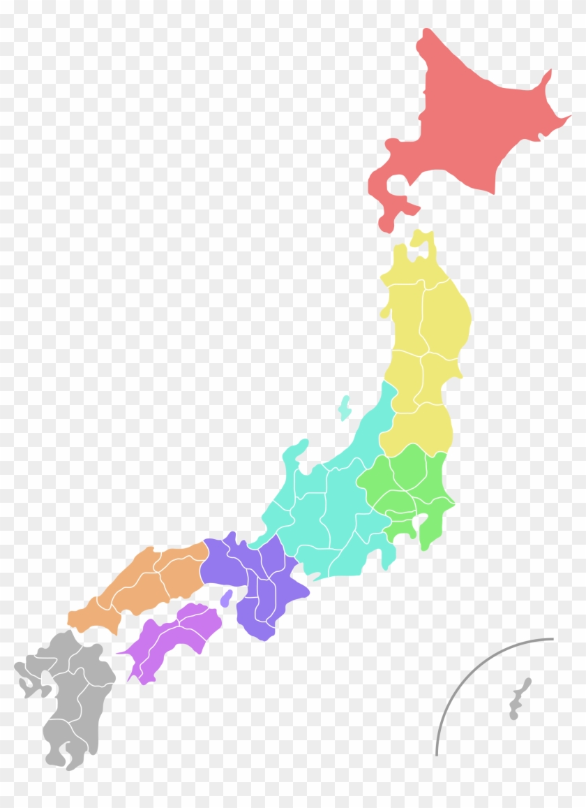 Shape Of Israel Map Clipart Transparent - Colour Map Of Japan #261065