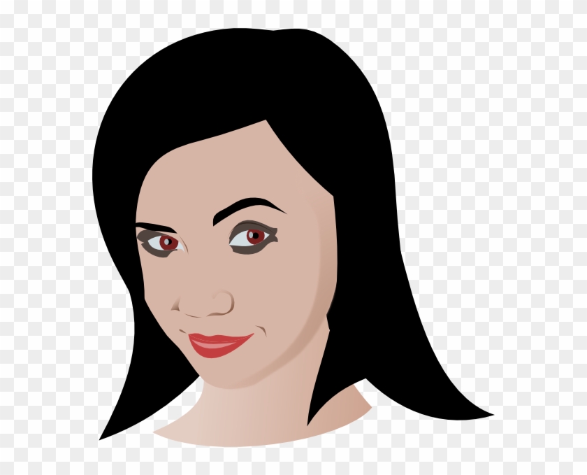 Girl With Brown Eyes Clipart #261103