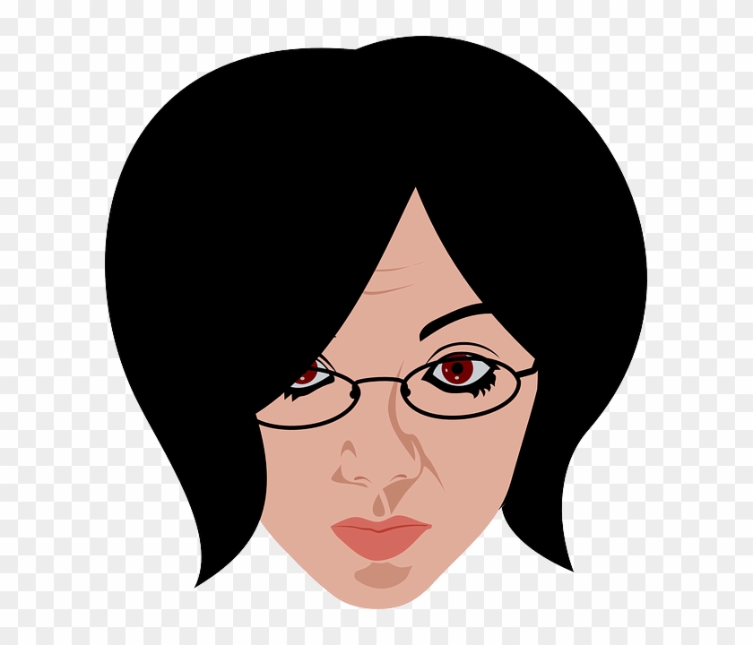 Woman Wearing Glasses Clip Art At Clker - Clipart Of Women Wearing Glasses #261115