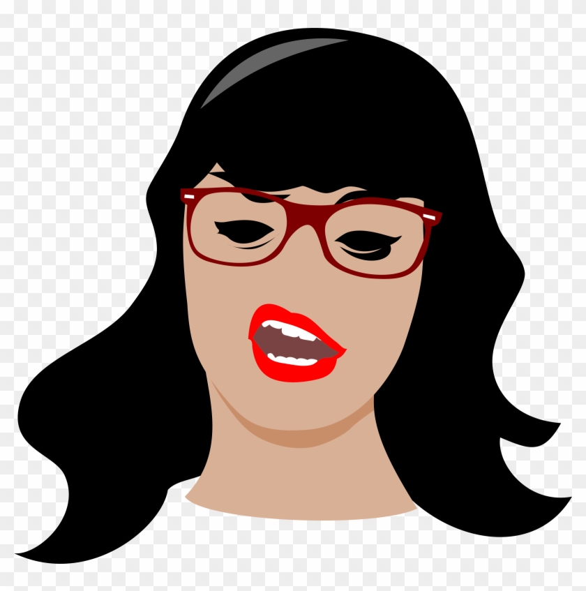 Brunette Clipart Lady Face - Arrogant Girl Clipart #261124