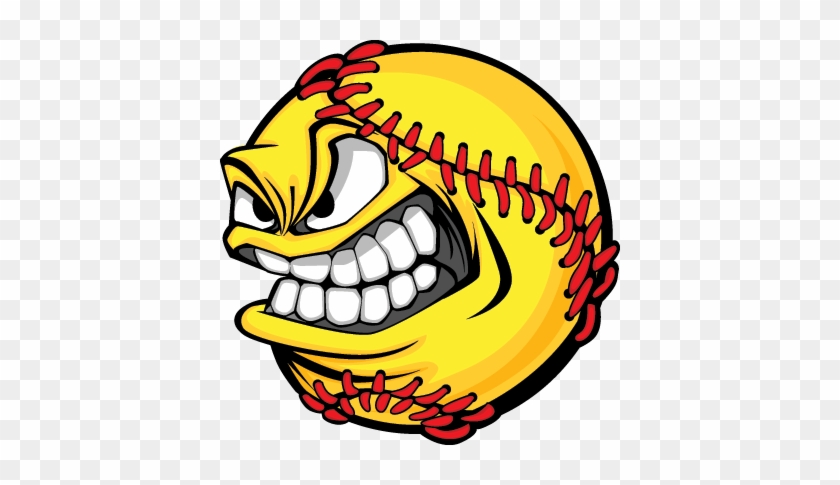 Great Neck Athletic Association - Baseball Face Cartoon Ball #261140