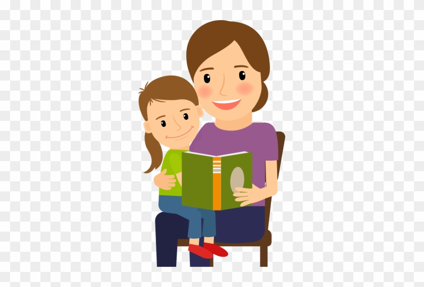 Children's Access To Print Materials And Education - Mom Reading To Child Clipart #261178
