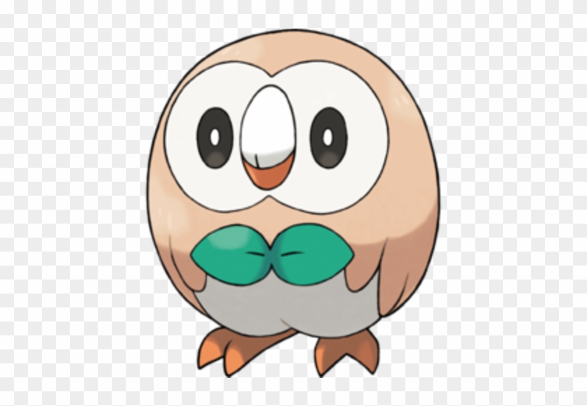 Cute Owl Black And White Clipart - Pokemon Rowlet #261231