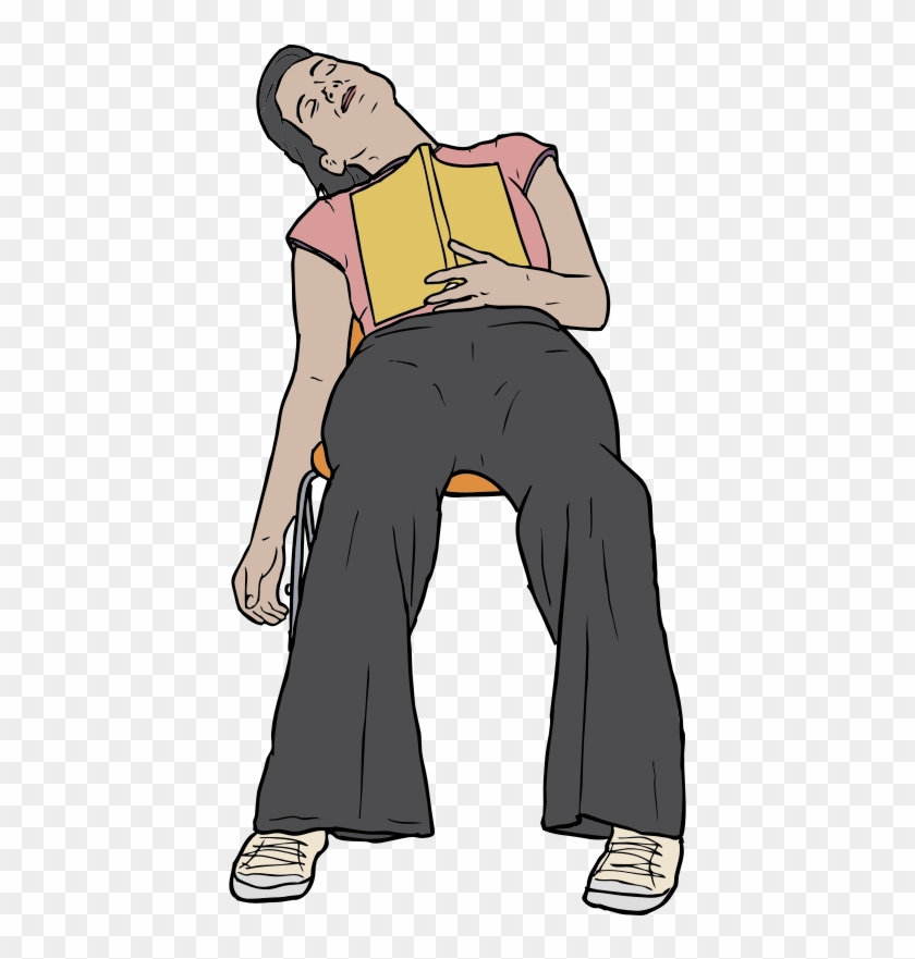 Clipart - Sleeping Reader - Sleeping Person Png #261296
