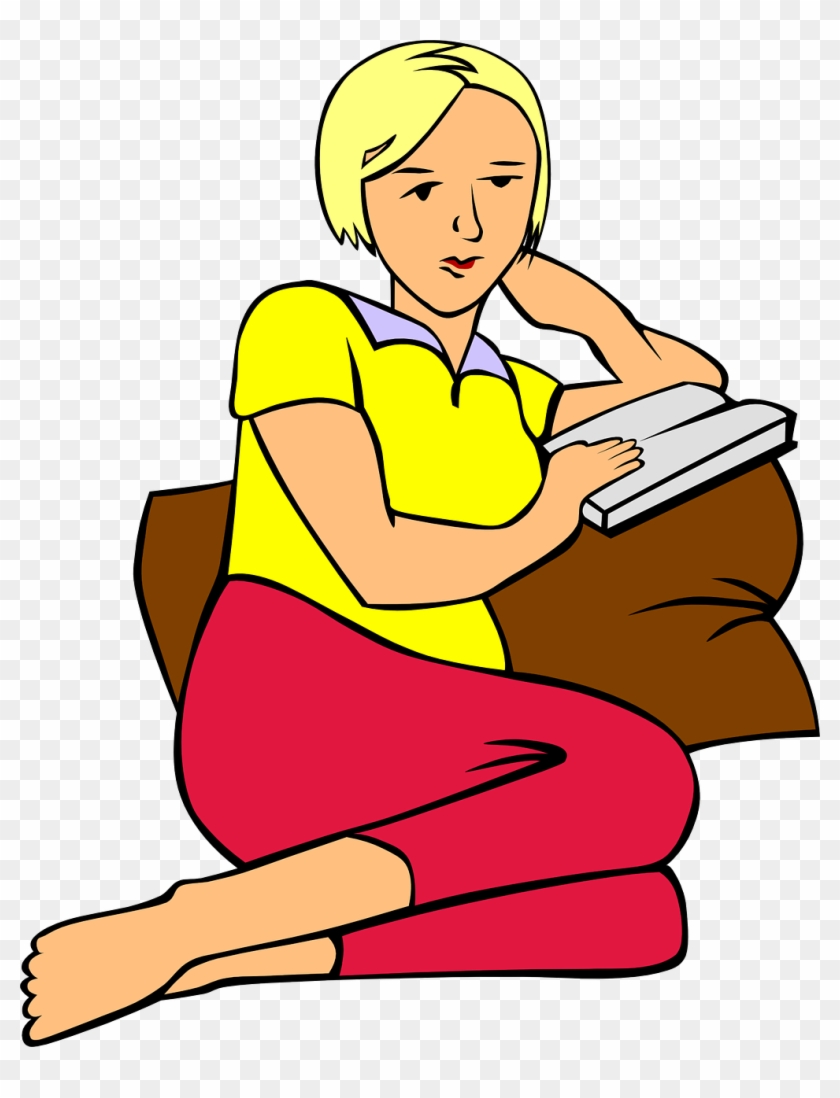 Clipart Women Reading #261297