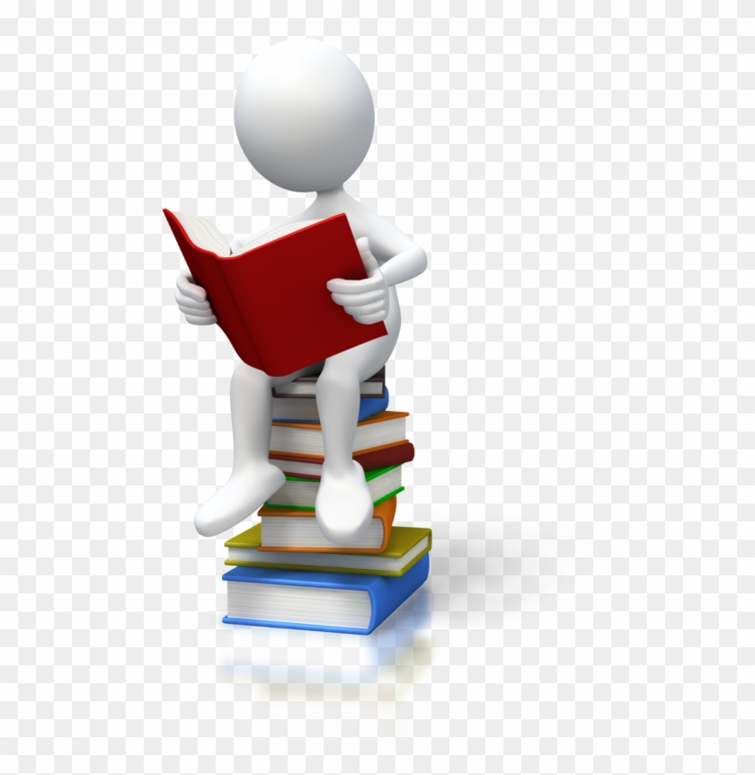 Figure Reading A Book - Stick Figure Reading Png #261334