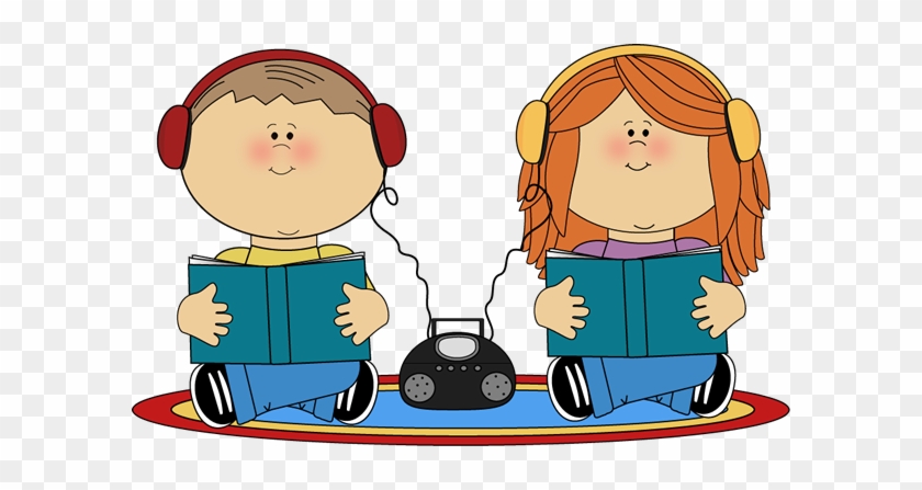 Computer Kids Headphones Science Kids - Clip Art Listening Center #261453