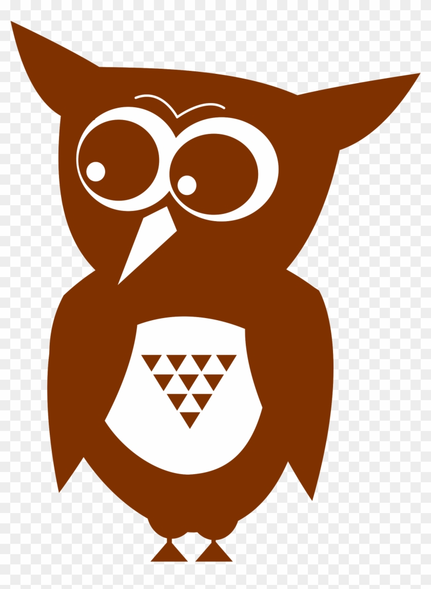 Owl One Color Flat - Icon #261524