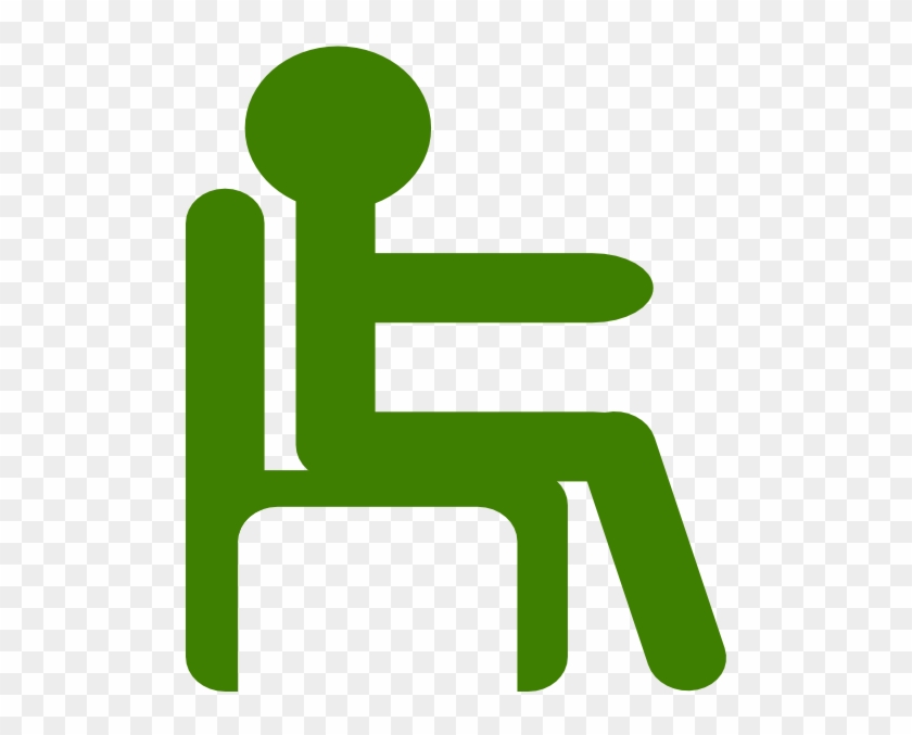 Green Man Sitting Clip Art At Clker - Sitting Man Clip Art #261547