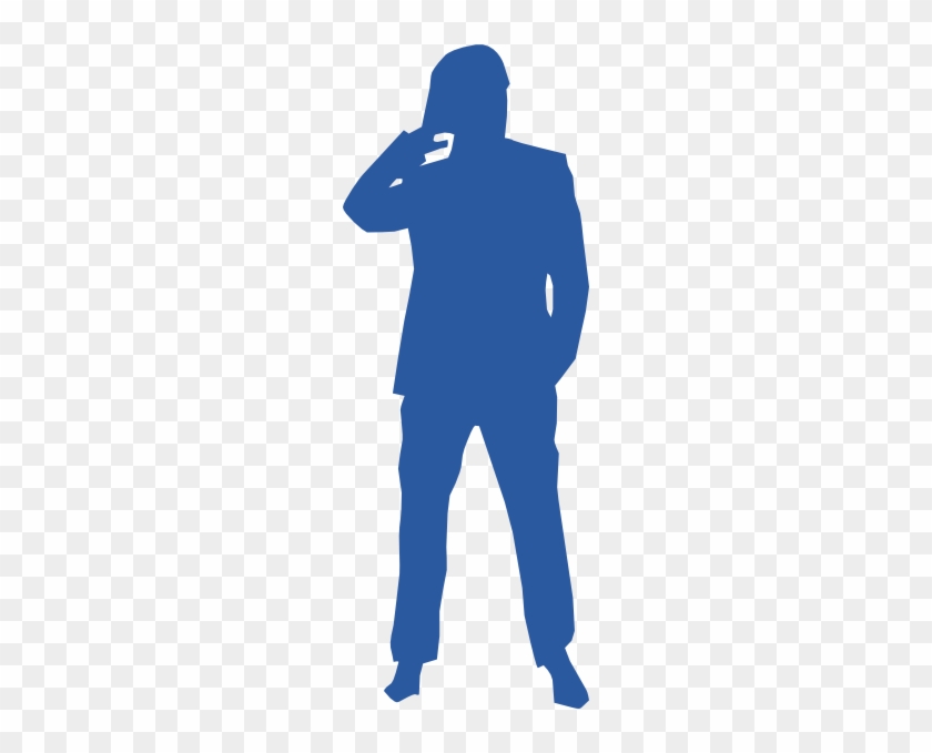 Man Silhouette Png Blue #261564