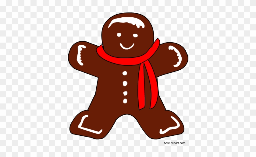 Free Gingerbread Man Clip Art - Gingerbread Man #261597